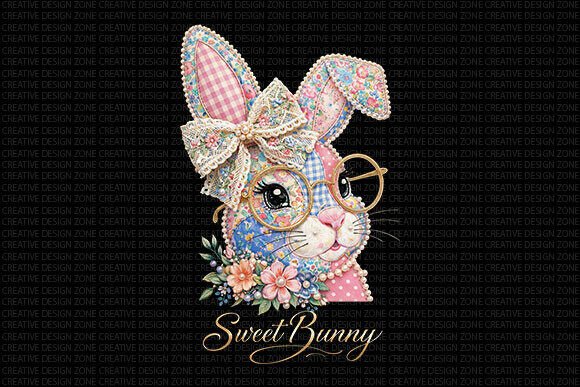 Download Sweet Bunny Patchwork PNG - Sweet bunny Collection