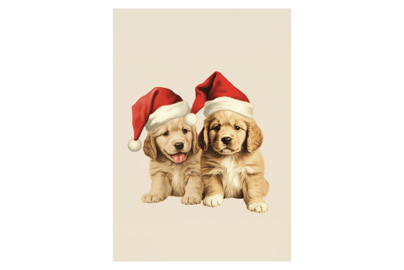 Download Cute Puppies Christmas Card - Cute puppies Collection