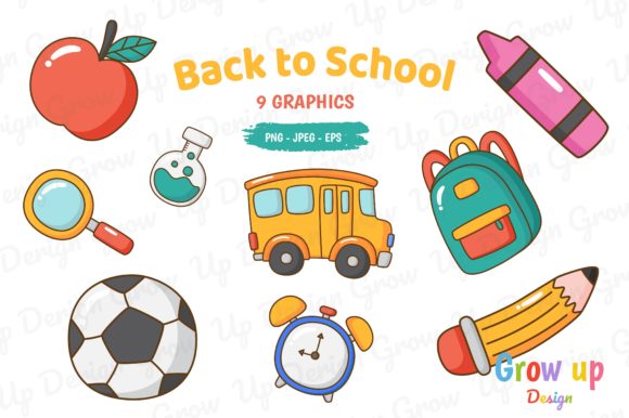 Download Back to School, Education Clipart Set. - Premium Resources