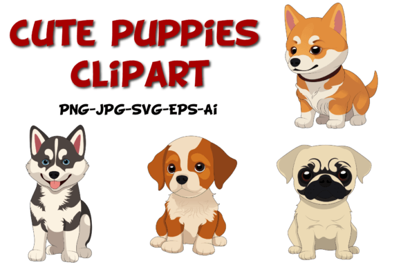 Download Cute Puppies Cartoon Clipart - Cute puppies Collection