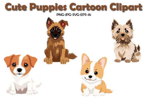 Download Cute Puppies Dog Cartoon Clipart - Cute puppies Collection