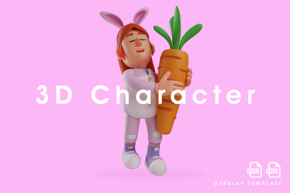 Download Sweet Bunny Girl 3D Design Feel Relaxing - Sweet bunny Collection