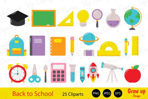 Download Back to School, Education Clipart Set. - Premium Resources